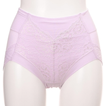 【ライラックＬのみ】グレイスフルデイズ　Ｗキリリお腹押さえバックレースショーツ＜はきこみ丈ふかめ＞