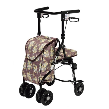 Ｕ字ハンドルシルバーカー　オーナメントタイル