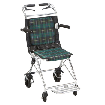 コンパクト介助車　楽ティ　緑チェック