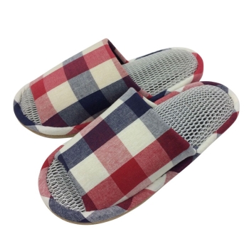 スリッパ　チェックＷメッシュ　ＲＥ／Ｍ