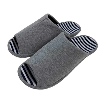 オクムラ　スリッパ　３Ｄコンフォート　ボーダーグレー　Ｌ