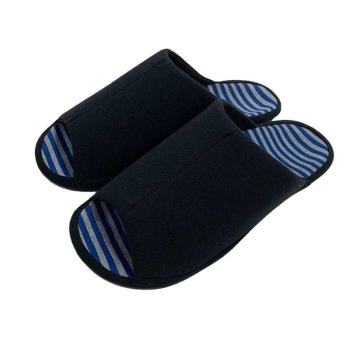 オクムラ　スリッパ　３Ｄコンフォート　ボーダーブラック　Ｌ