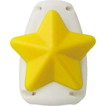 ソニック　服に穴があかない名札止め　キッズクリップ　イエロー　ホシ