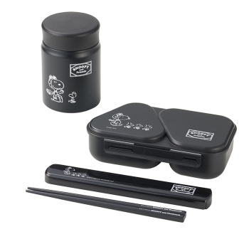 スヌーピーブラック　スープおにぎりセット　ハッピーバッグ