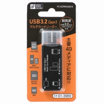 オーム電機　カードリーダー　ＰＣ－ＳＣＲＷＵ３０３ーＫ