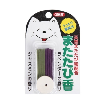 マルカン（サンライズ)　ＣＯＭＥＴ　またたび香　香立付き　ラベンダー　ジャスミン４本×２種