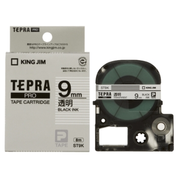 キングジム　ＰＲＯテープカートリッジ・透明ラベル　ＳＴ９Ｋ