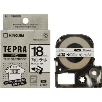 キングジム　ＰＲＯテープカートリッジ・アイロンラベル　ＳＦ１８Ｋ