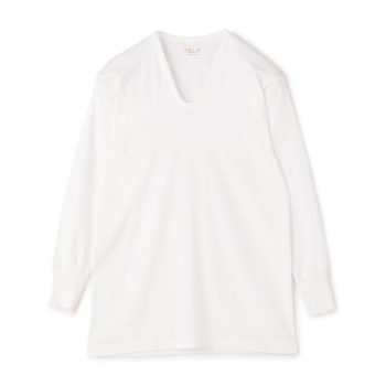 グンゼ　快適工房　紳士　フライス　長袖Ｕ首シャツ