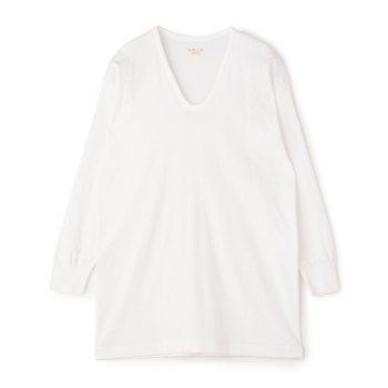 グンゼ　快適工房　紳士　フライス　８分袖Ｕ首シャツ