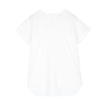 グンゼ　快適工房　クレープ　半袖Ｕ首シャツ