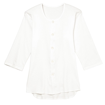 グンゼ紳士前開きボタン７分袖