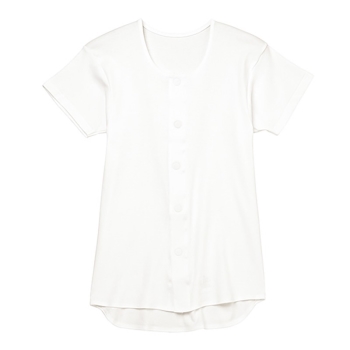 グンゼ紳士前開きワンタッチ半袖