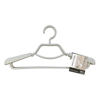 モノクローゼットシャツハンガースライド２本組グレー