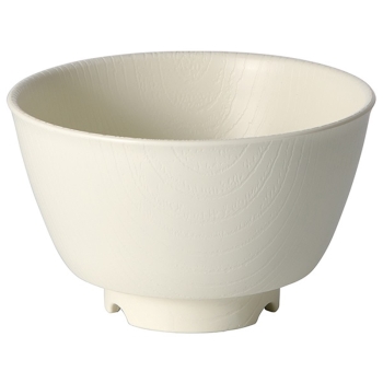 木目持ちやすい茶碗　クリーム　エコ　ＮＢＬＳ１Ｂ