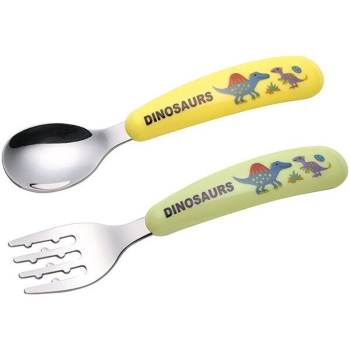 ステンレス製Ｓ＆Ｆセット　ディノザウルス
