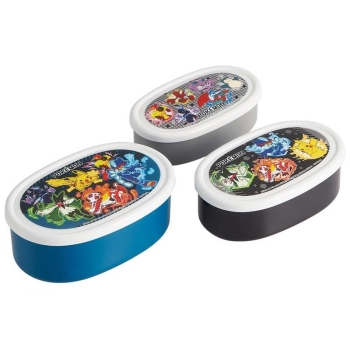 抗菌シール容器３個セット　ポケモン２５