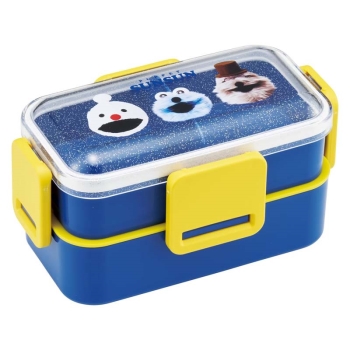 ２段ふわっとフタ弁当箱　６００ｍｌ　パペットＳＵＮＳＵＮ