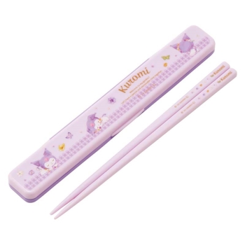 音の鳴らない箸箱セット　クロミ・パステルな水彩画