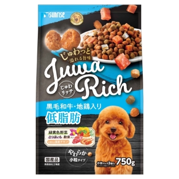 じゅわリッチ　黒毛和牛・地鶏入り　低脂肪７５０ｇ