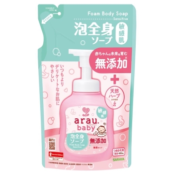 アラウベビー　泡全身ソープ　敏感肌　詰替　４００ＭＬ