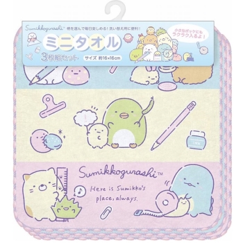 すみっコぐらし　ミニタオル３枚セット