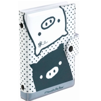 サンエックス　ふにふにシールバインダー　モノクロブー