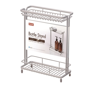 ラックスＷコートボトルスタンド２段　ホワイト