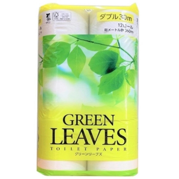 【在庫限り】グリーンリーブズ　トイレットペーパー　１２ロール　ダブル