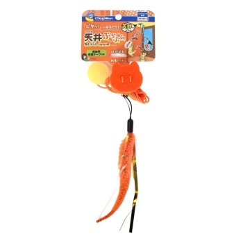 じゃれ猫　天井ぶらぶら猫じゃらし　にょろしっぽ