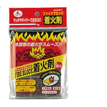キャプテンスタッグ　ファイアブロック着火剤　９片入