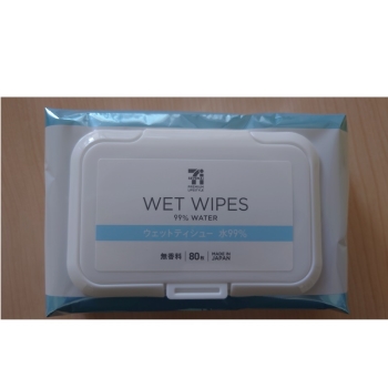 セブンプレミアムライフスタイル　ウェットティシュー　水９９％　無香料　８０枚
