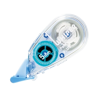 プラス　修正テープ　ホワイパープチ　５ｍｍ幅　ブルー　ＷＨ－８１５－３Ｐ