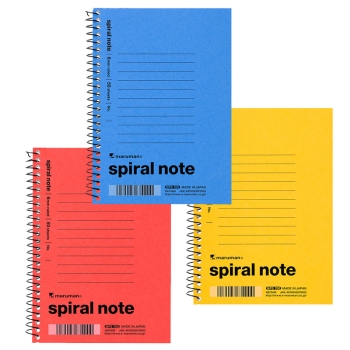 マルマン　Ａ６　スパイラルノート　６ｍｍ横罫３冊パック