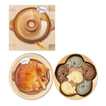 メリーチョコレート　ねこみゃみれ　ねこにゃべ缶　６個