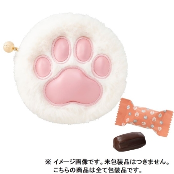 メリーチョコレート　ねこみゃみれ　もふぷにポーチ（白猫）５個