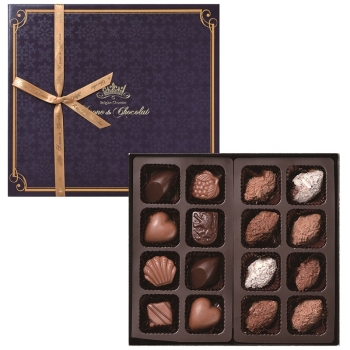 クローネ・ド・ショコラ　ベルジャンアソート　１６コ
