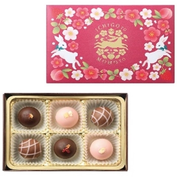 いちごとももトリュフ６個