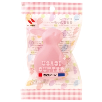 ニチバン　セロテープうさぎカッター　ベビーピンク