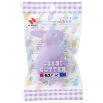 ニチバン　セロテープうさぎカッター　パールパープル