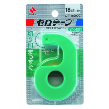 ニチバン　セロテープ小巻カッター付き　まっすぐ切れるタイプ　ＣＴ－１８ＤＣＧ