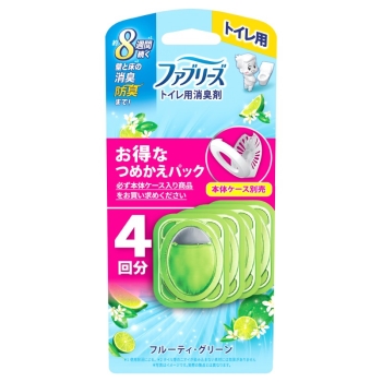 ファブリーズトイレ用グリーン替　４個パック