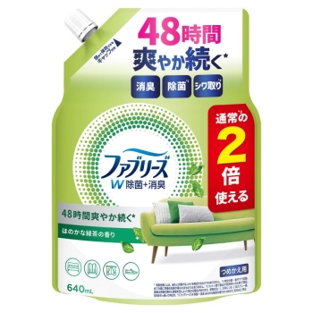 ファブリーズＷ除菌ほのかな緑茶替特大　６４０ＭＬ