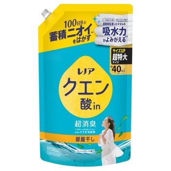 レノアクエン酸ｉｎ超消臭　部屋干　詰替え用　超特大　１１１０ｍｌ