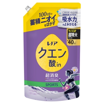 レノアクエン酸ｉｎ超消臭　スポーツ　詰替え用　超特大１１１０ｍｌ