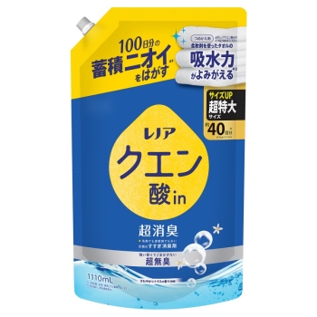 レノアクエン酸ｉｎ超消臭　超無臭　詰替え用　超特大　１１１０ｍｌ