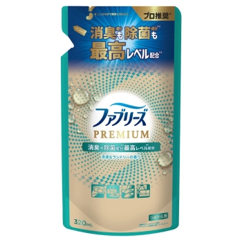 ファブリーズプレミアム　消臭＋除菌　清潔なランドリーの香り　詰替え用　３２０ｍｌ