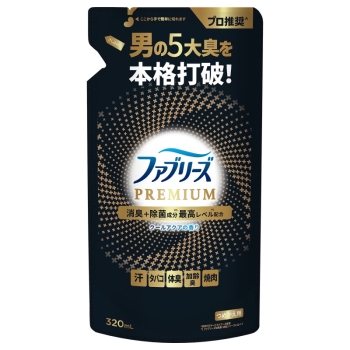 ファブリーズプレミアム　消臭＋除菌　クールアクアの香り　詰替え用　３２０ｍｌ