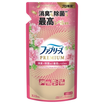 ファブリーズプレミアム　消臭＋除菌　パステルフローラル＆ブロッサムの香り　詰替え用　３２０ｍｌ