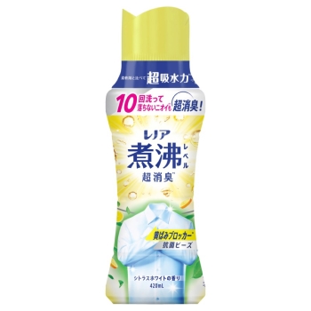 レノア煮沸レベル消臭抗菌ビーズ　黄ばみブロッカー　シトラスホワイトの香り　本体　４２０ｍｌ
